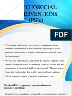 Psychosocial Interventions