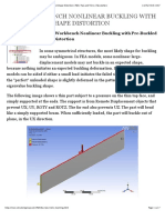 ANSYS Workbench Nonlinear Buckling With Pre-Buckled Shape Distortion - FEA - Tips and Tricks - Newsletters