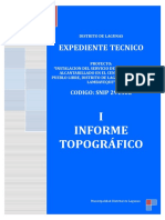 Informe Topografico Pueblo Libre