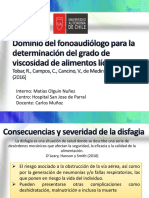 Dominio Del Fonoaudiólogo para La Determinación Del Grado de Viscosidad de Alimentos Líquidos