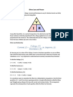 Ohms Law and Power