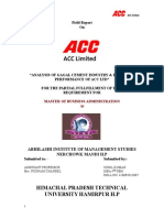 Field Report On ACC Working Capital