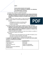 Demanda, Oferta y Elasticidad. Cuestionario de Economía.