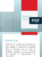 Titulos Valores - Diapositivas