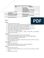 Agriculture Syllabus - Break Up Pals