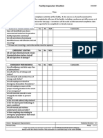 Facility Inspection Checklist