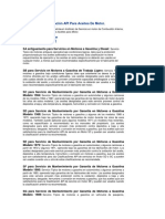 Sistemas de Clasificación API para Aceites de Motor