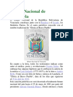 Himno Nacional de Venezuela Premilitar