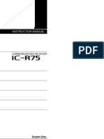 Icom IC-R75 Instruction Manual