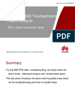 OptiX RTN 600 Troubleshooting - Alarm Analyze