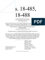 Citizens United & Citizens United Foundation Amicus Brief in 2nd Circuit Court of Appeals Re: DACA