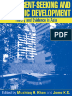 Mushtaq H. Khan, Kwame Sundaram Jomo-Rents, Rent-Seeking and Economic Development - Theory and Evidence in Asia-Cambridge University Press