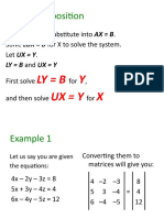 LU Decomposition and Inverse Matrix