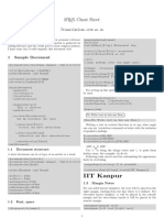 Latex Cheat Sheet