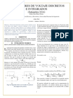 Regulador de Voltaje Discretos e Integrados