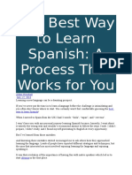 The Best Way To Learn Spanish: A Guide From Idyoma