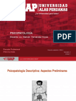 SEMANA 1 Psicopatología Descriptiva