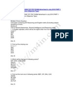 Model Test Paper DSSSB TGT PGT EXAM Advertised in July 2010 PART 1 Preliminary Examination (Objective Type)