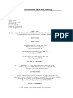 Sample Curriculum Vitae