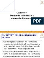 Capitolo 4 Domanda Individuale e Domanda Di Mercato: Robert H. Frank Microeconomia - 4