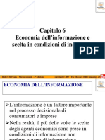 Capitolo 6 Economia Dell'informazione e Scelta in Condizioni Di Incertezza