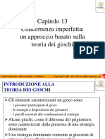 Capitolo 13 Concorrenza Imperfetta: Un Approccio Basato Sulla Teoria Dei Giochi