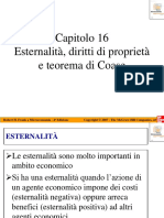 Capitolo 16 Esternalità, Diritti Di Proprietà e Teorema Di Coase