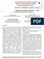 Perceived Distress, Depressive Symptoms and Health - Related Quality of Life of Breast Cancer Survivors