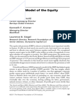 A Supply Model of The Equity Premium: Richard C. Grinold