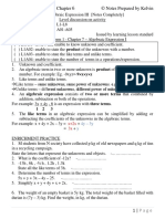 Mathematics-Form 3-Chapter 6 Algebraic Expression III by Kelvin