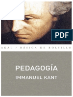 Immanuel Kant - Pedagogía