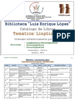 Catálogo LINGÜÍSTICA PDF