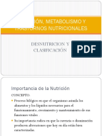 Nutrición - 2c Metabolismo y Trastornos Nutricionales