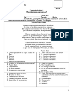 Prueba Unidad 2