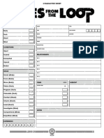 Tales From The Loop - Character Sheet - Printer Friendly - ENG