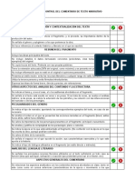 Lista de Control Del Comentario de Texto