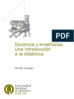 Araujo Docencia y Ensen Anza Una Introduccio N A La Dida Ctica PDF