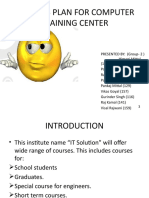 B Plan of Computer Training Centre