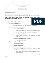 Criminal Law 1 Syllabus 2018