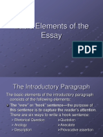 Basic Elements of The Essay