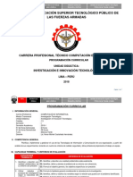 Programación Curricular - Investigación e Innovación Tecnológica