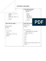 Pointers in C-Que Set