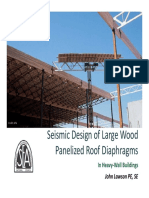 NCSEA - Seismic Design of Large Wood Panelized Roof Diaphragms in Heavy Wall Buildings (John Lawson) 6-15-17