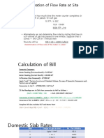 Determination of Flow Rate at Site