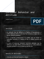 Consumer Behavior and Attitude