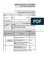 Session-Wise Course Roll-Out Plan: Indira School of Business Studies