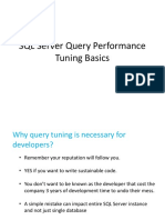 SQL Server Query Performance Tuning Introduction