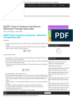 CBSE Tuts: NCERT Class 10 Science Lab Manual - Refraction Through Glass Slab