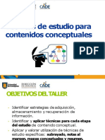 T Tecnicas de Estudio para Contenidos Conceptuales