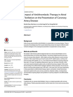 Impact of Antithrombotic Therapy in Atrial Fibrillation On The Presentation of Coronary Artery Disease